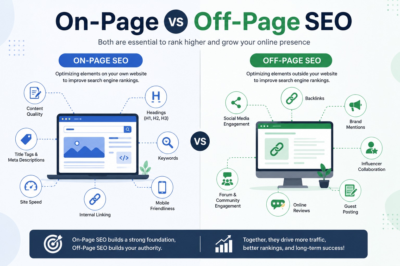 On-Page vs Off-Page SEO