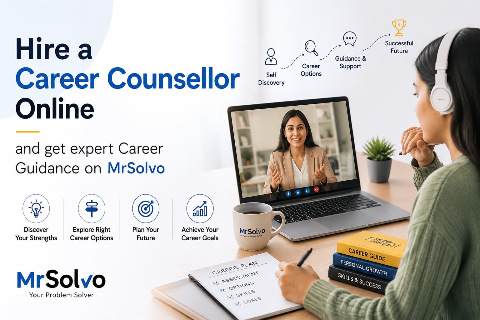 Hire a Career Counsellor Online and get expert Career Guidance on MrSolvo